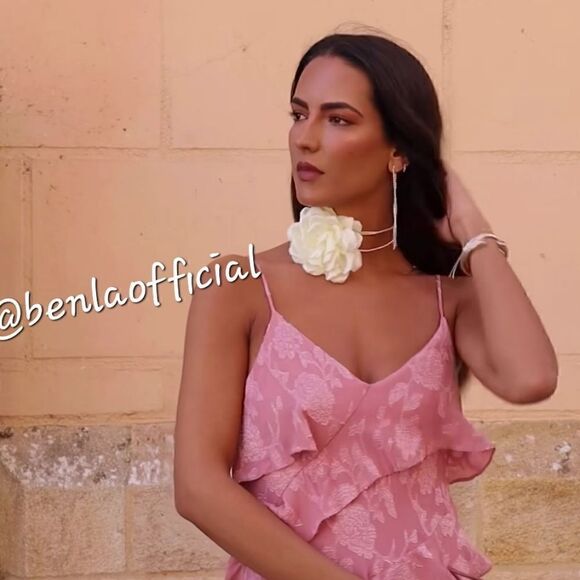 Nwt ZARA RUFFLED JACQUARD DRESS MARSALA Pink Dusty - Picture 10 of 17